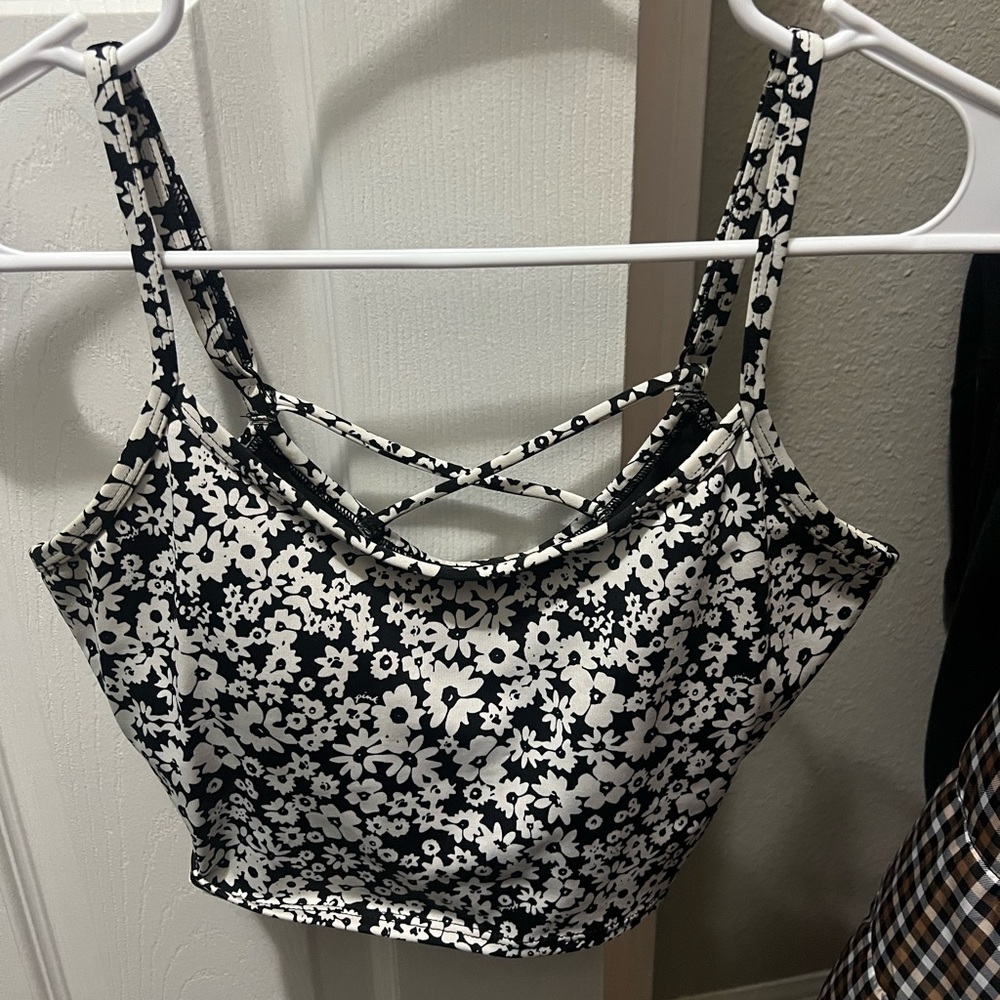 Pink Active Crop Top